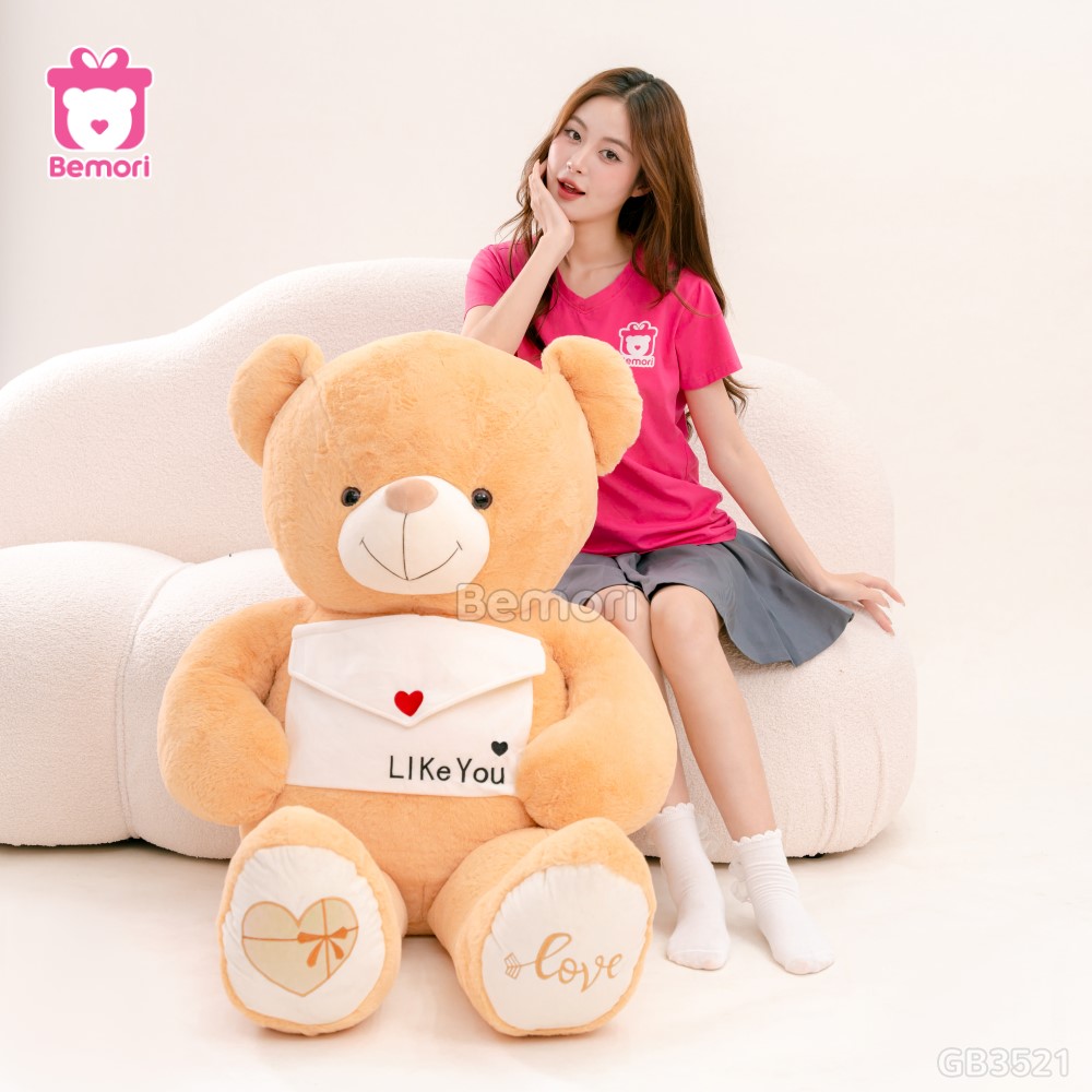 Gấu Bông Teddy Cầm Phong Thư (Big Size)