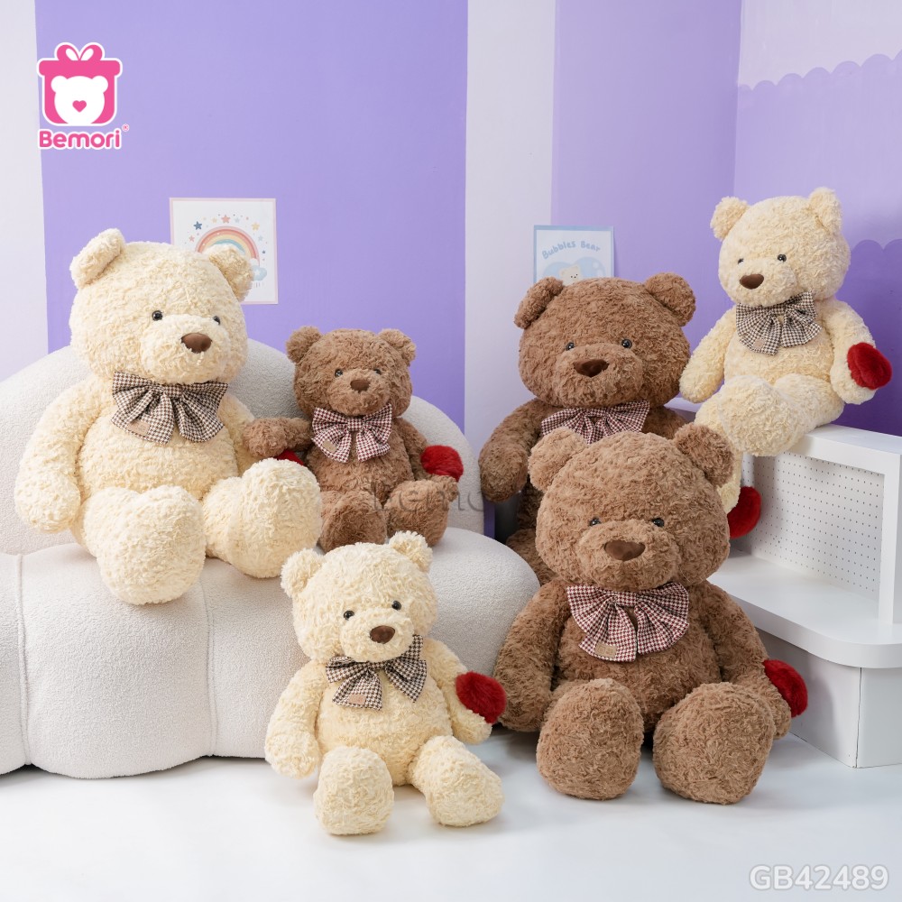 Gấu Bông Teddy Nơ Kẻ Cầm Tim đã được bán tại Bemori