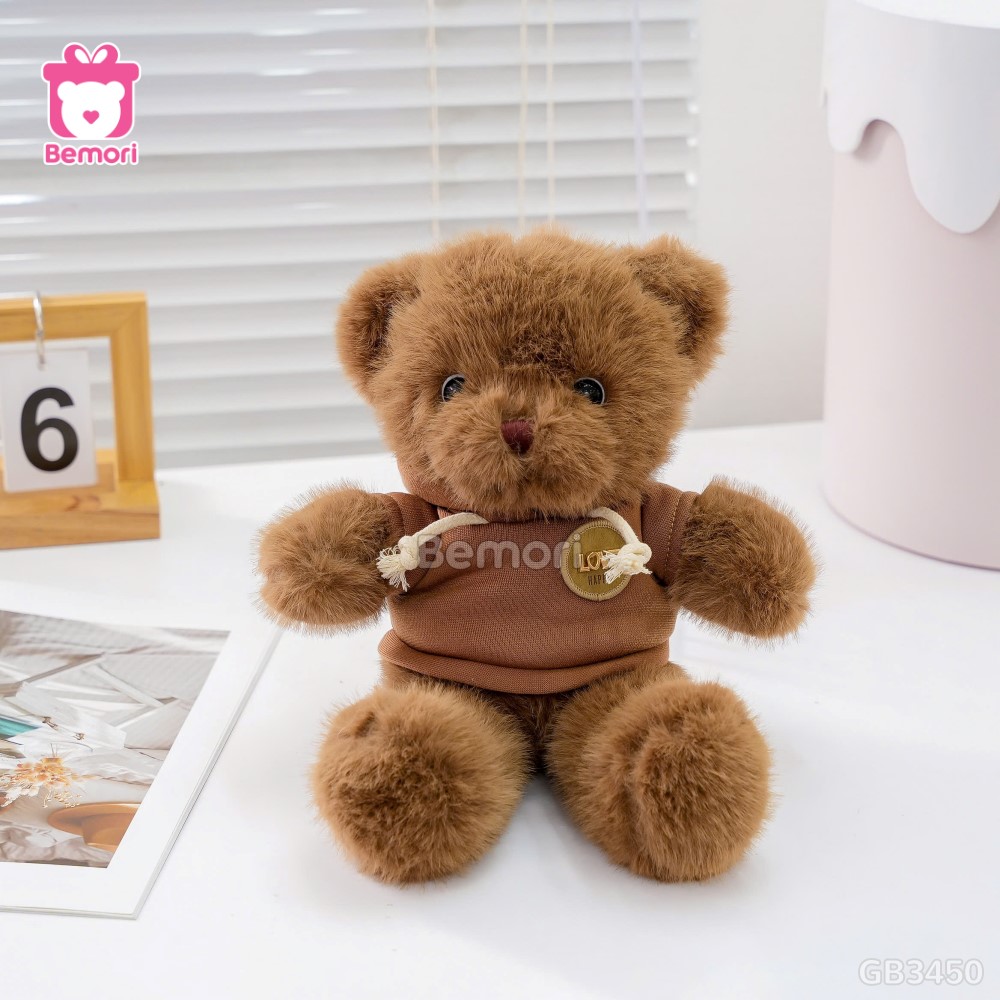 Gấu Bông Teddy Áo Nỉ Tag Love