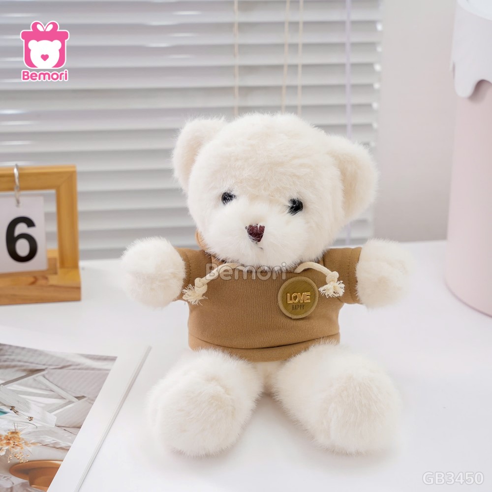 Gấu Bông Teddy Áo Nỉ Tag Love