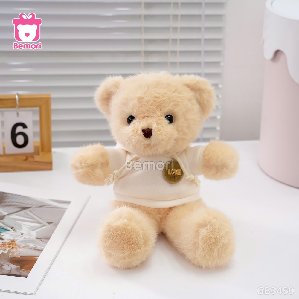 Gấu Bông Teddy Áo Nỉ Tag Love