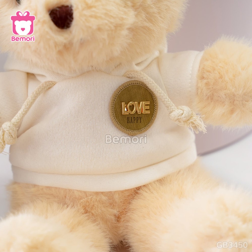 Gấu Bông Teddy Áo Nỉ Tag Love