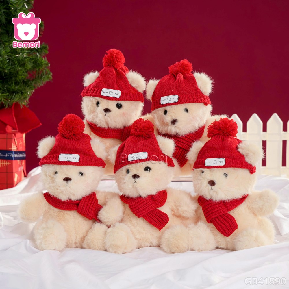 Gấu Bông Ngồi Lông Tiểu Kim