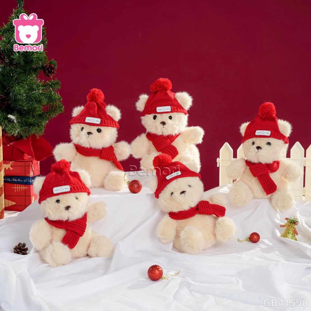 Gấu Bông Ngồi Lông Tiểu Kim