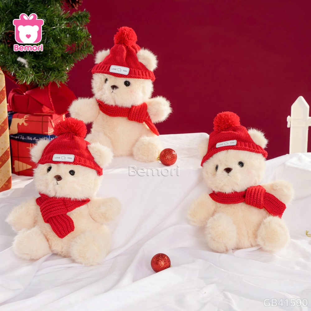 Gấu Bông Ngồi Lông Tiểu Kim