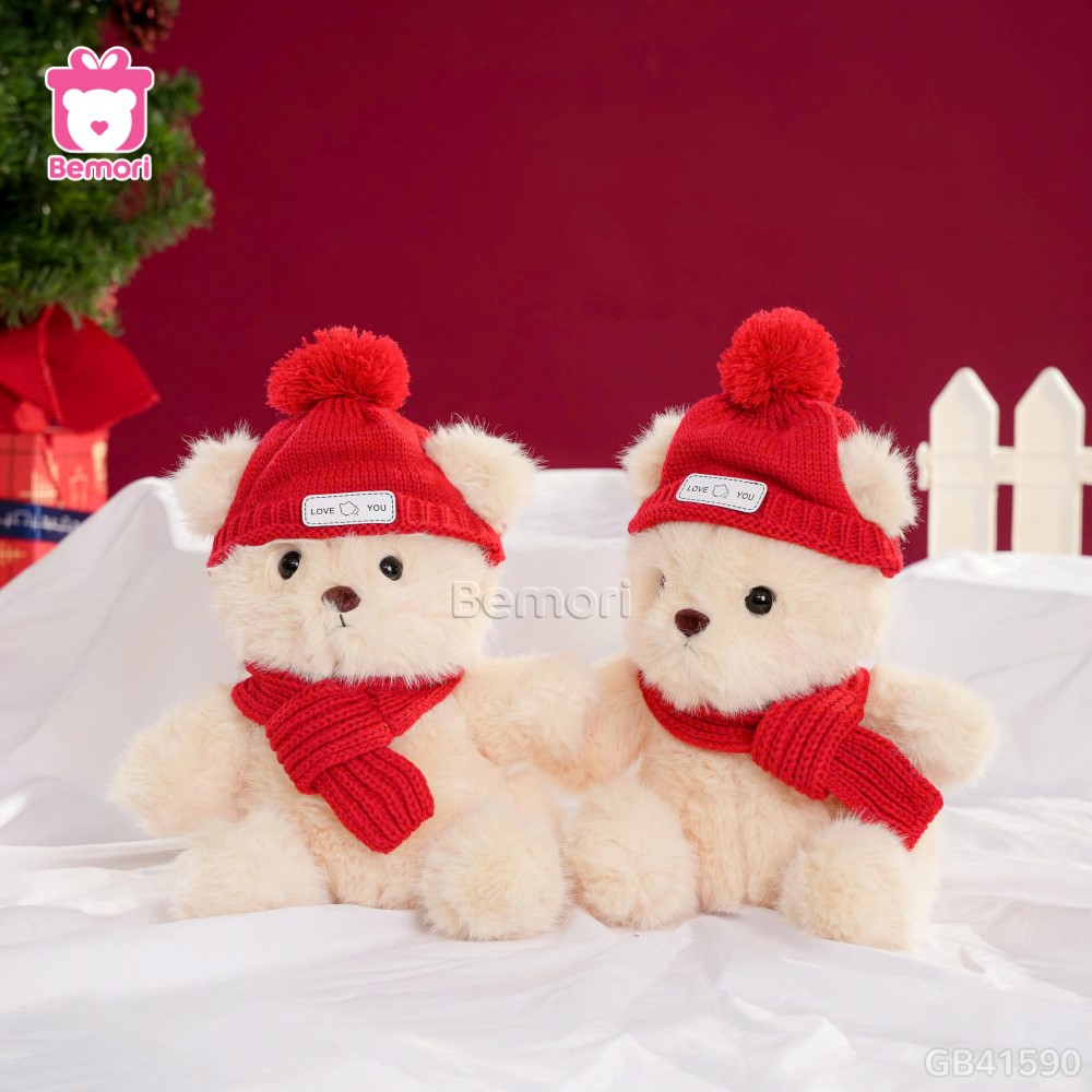 Gấu Bông Ngồi Lông Tiểu Kim