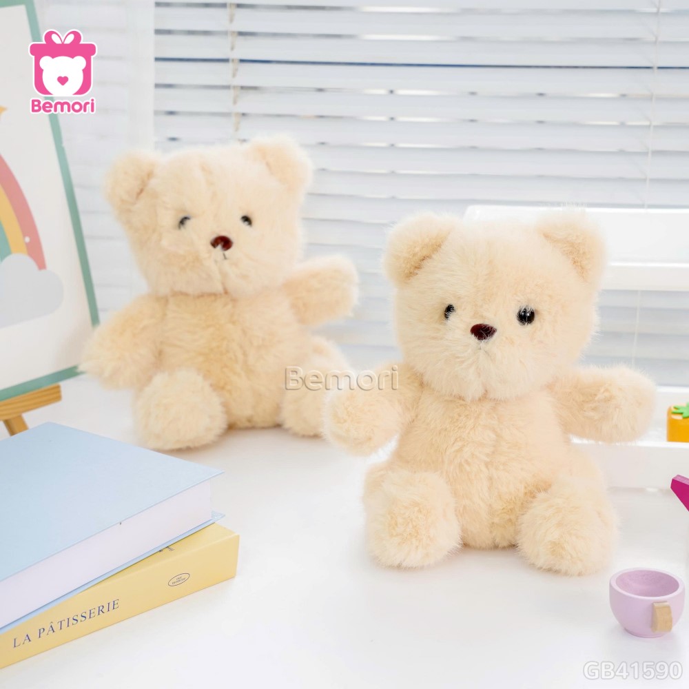 Gấu Bông Ngồi Lông Tiểu Kim