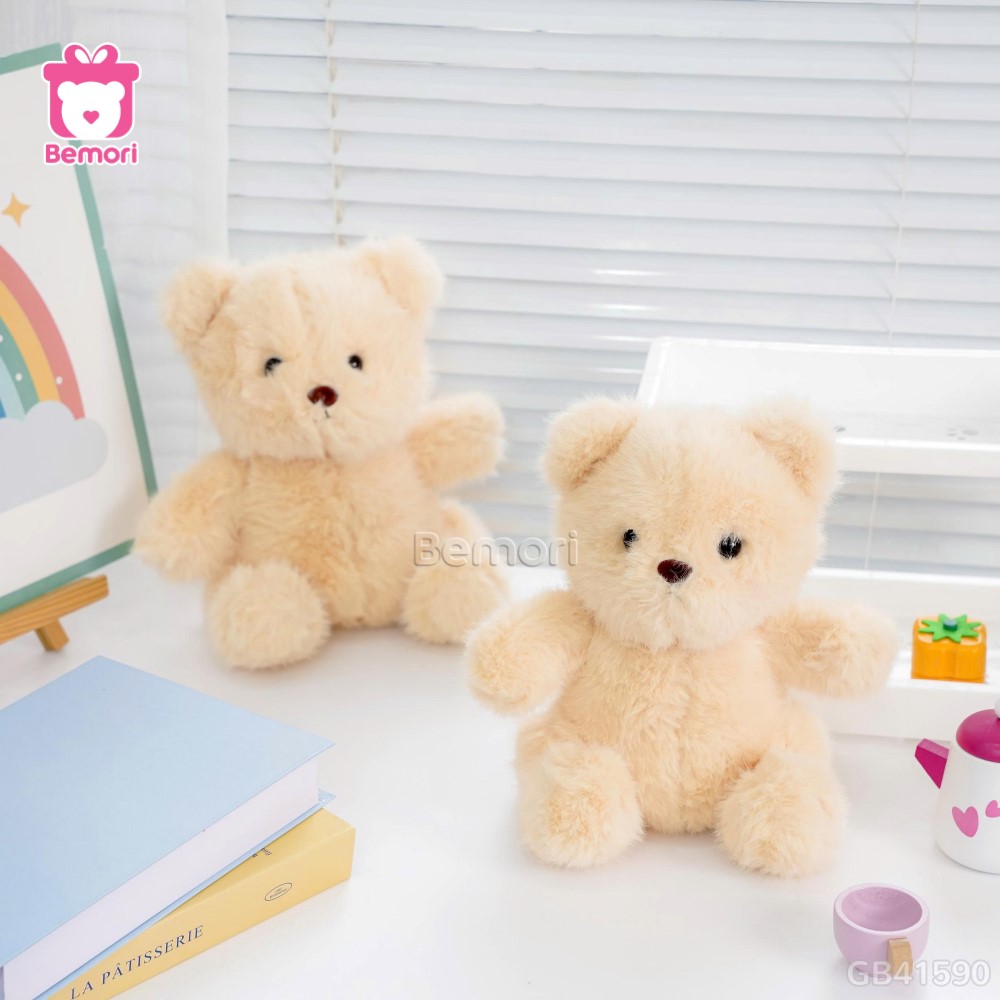 Gấu Bông Ngồi Lông Tiểu Kim