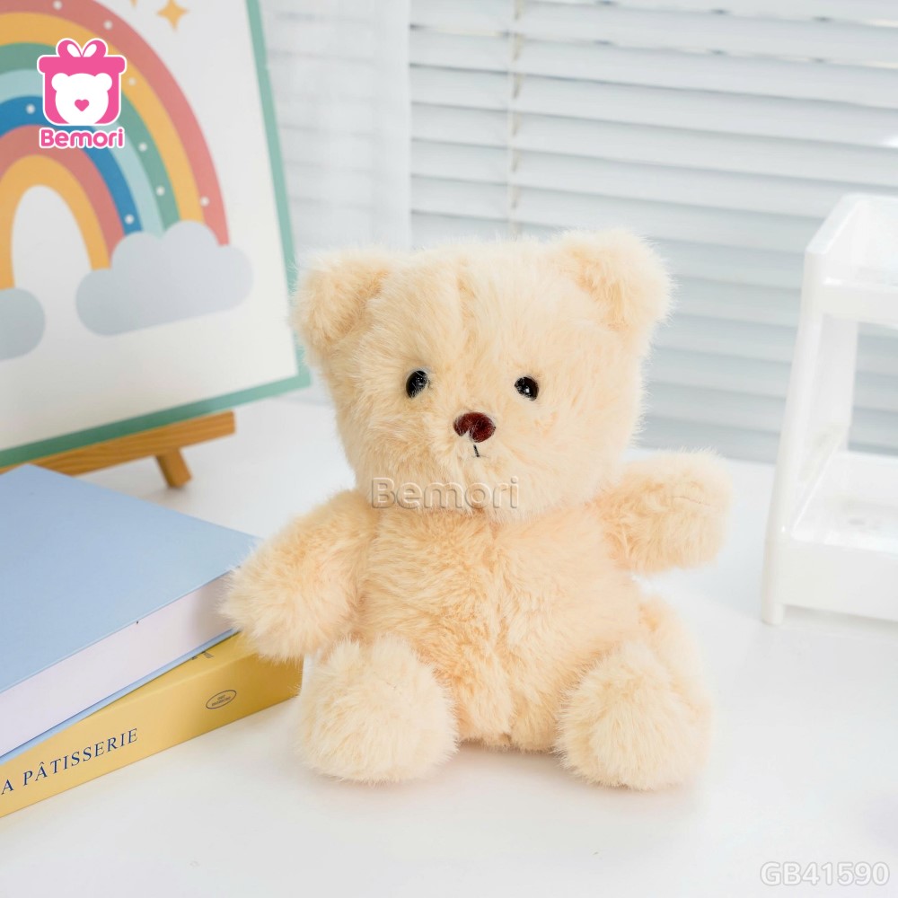 Gấu Bông Ngồi Lông Tiểu Kim
