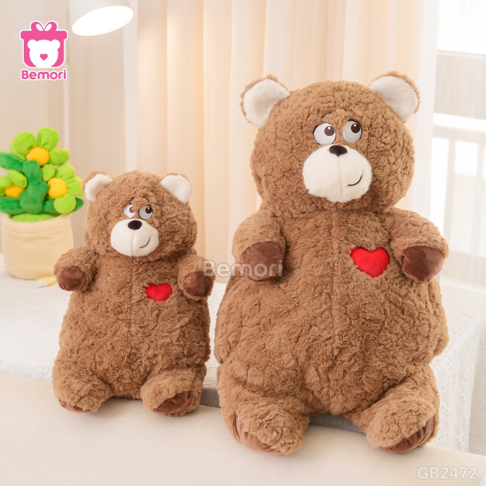Gấu Bông Trái Tim 2in1