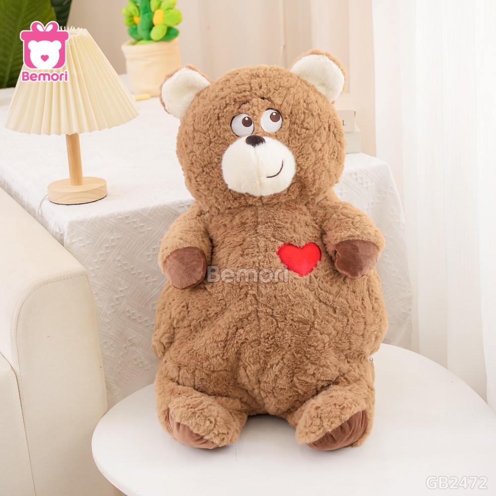 Gấu Bông Trái Tim 2in1
