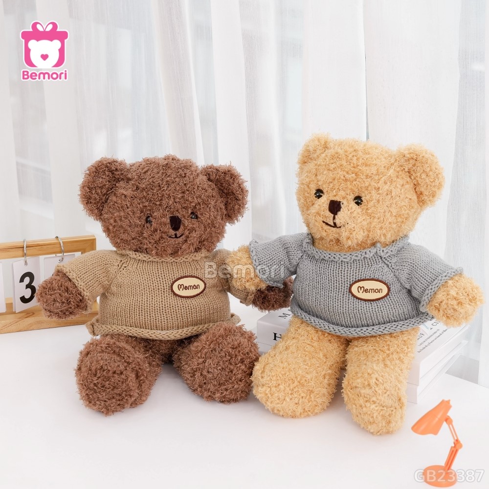 Gấu Bông Teddy Ghi Âm Head Tales có 2 màu sắc cho các bạn lựa chọn