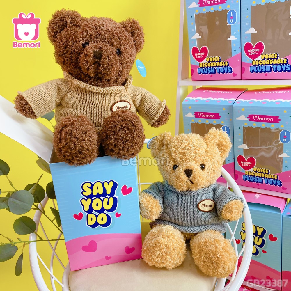 Gấu Bông Teddy Ghi Âm tặng kèm hộp đựng