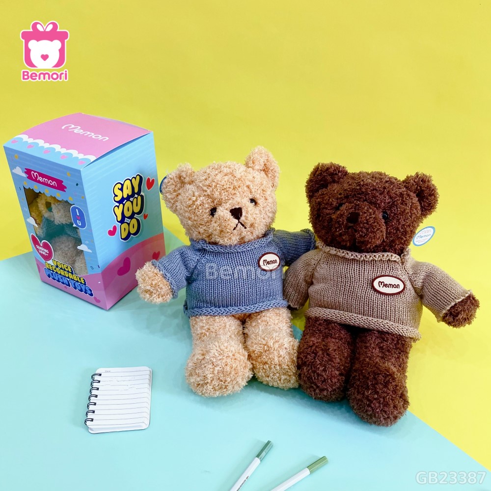 Gấu Bông Teddy Ghi Âm – quà tặng đặc biệt dành cho người yêu