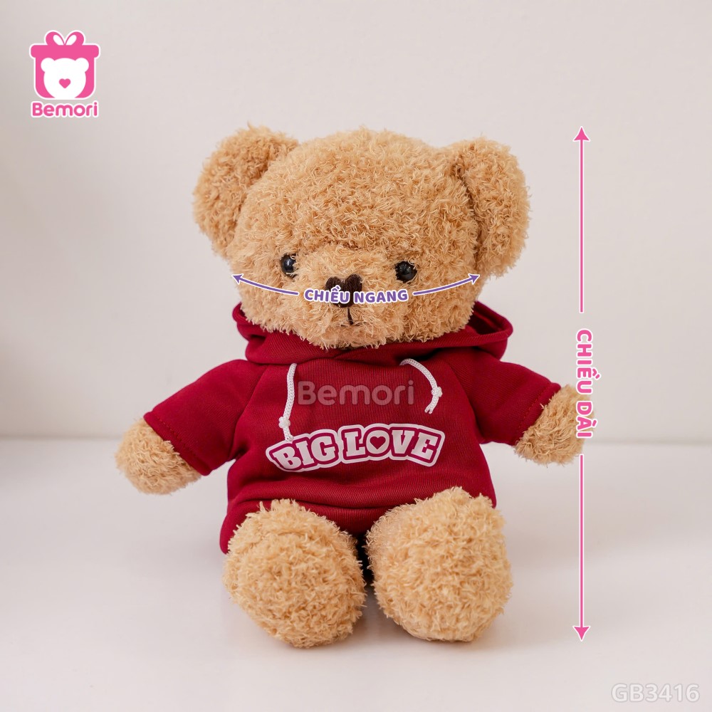 Gấu Bông Teddy Head Áo Big Love