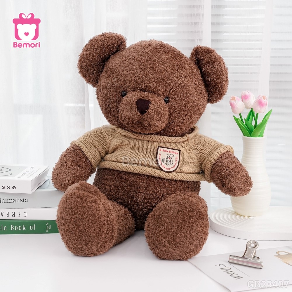 Gấu Bông Teddy Head Tales Nhỏ – Nâu