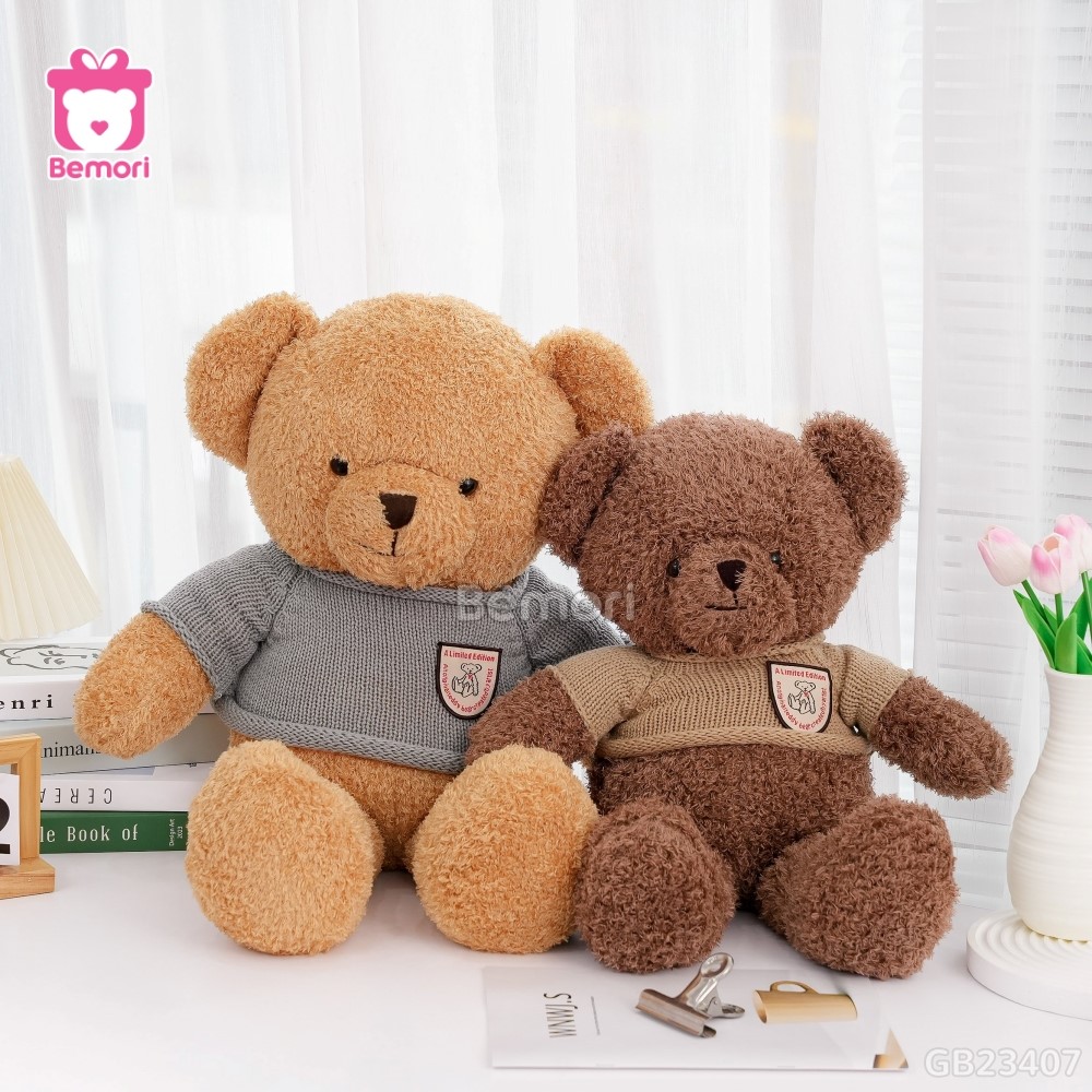 Gấu Bông Teddy Head Tales Nhỏ hai màu xinh xắn