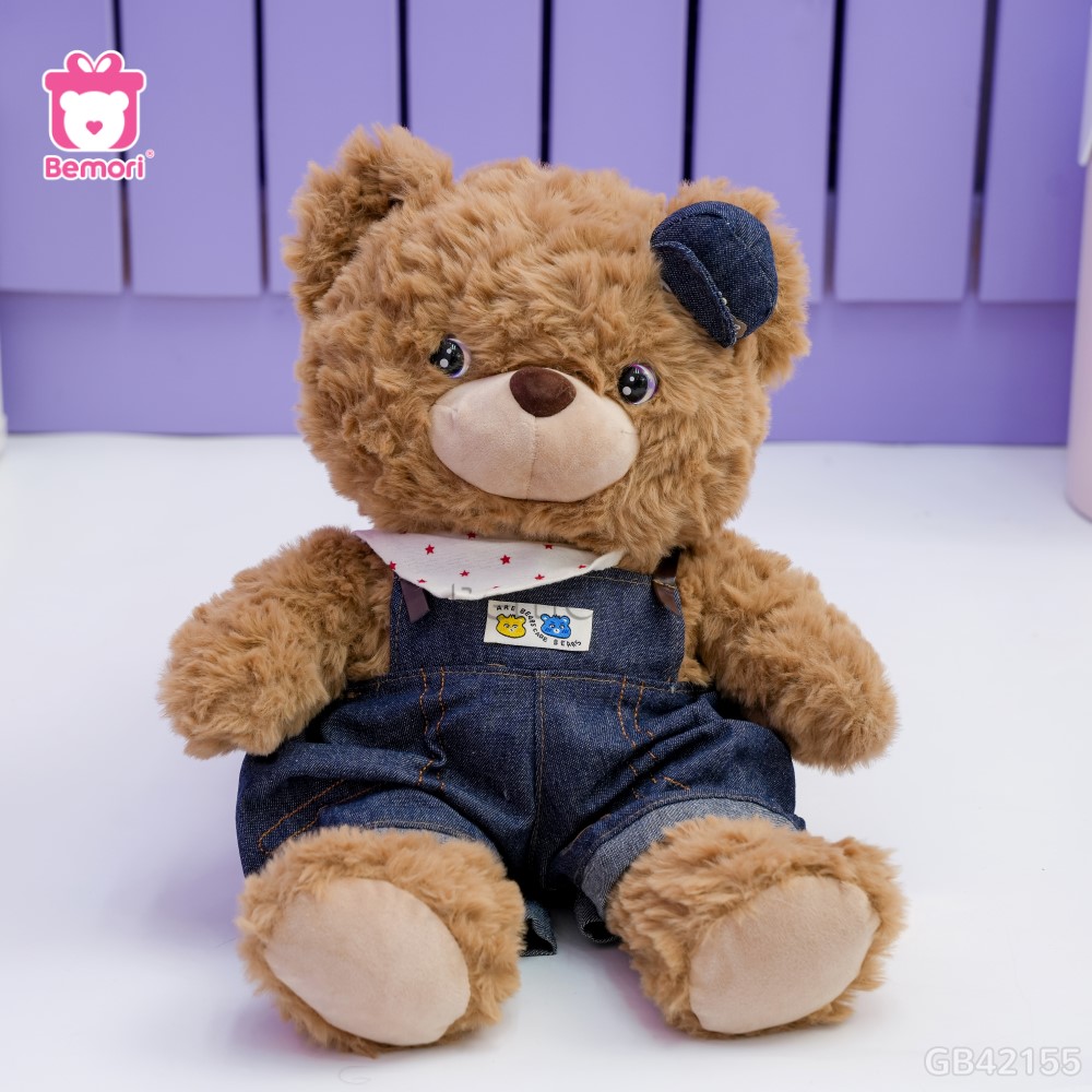 Gấu Bông Teddy Mocha Yếm Ong
