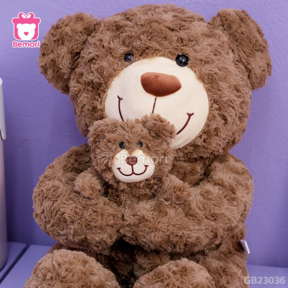 Gấu Bông Teddy Ôm Teddy – Nâu