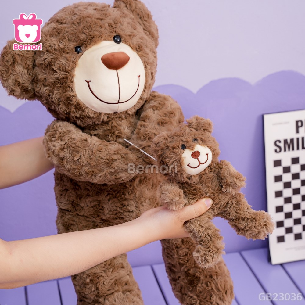 Gấu Bông Teddy Ôm Teddy – Nâu