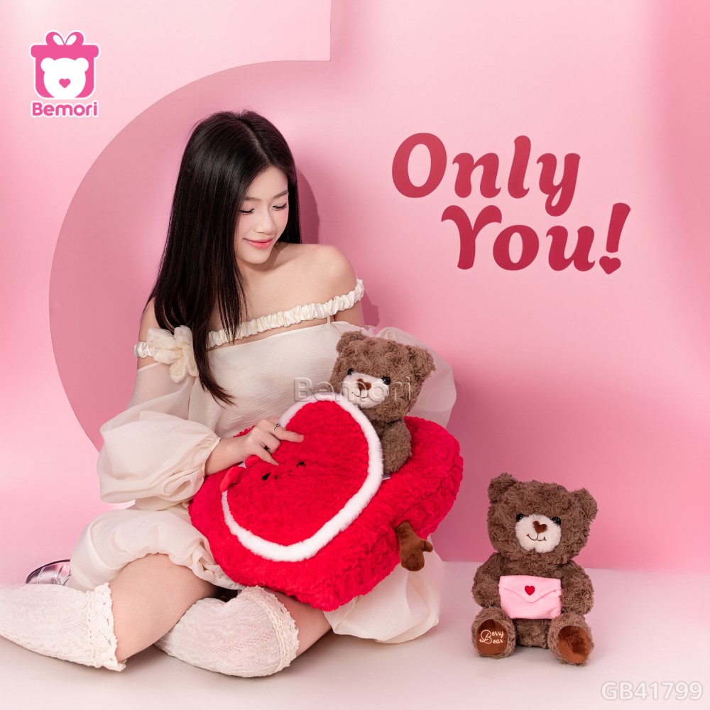 Gấu Bông Trái Tim Love Letter Bear