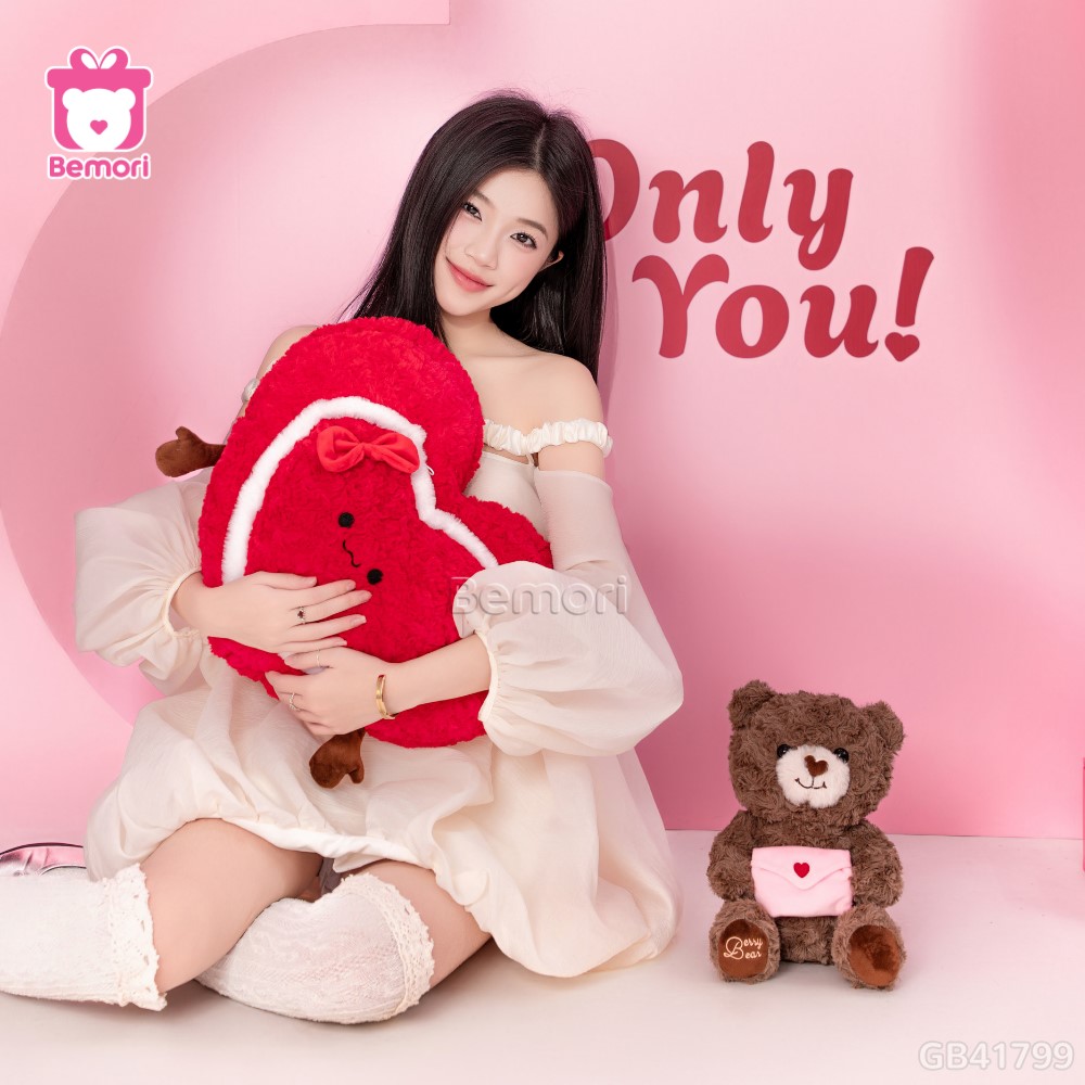 Gấu Bông Trái Tim Love Letter Bear