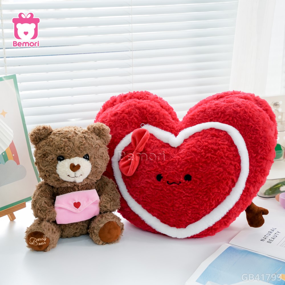 Gấu Bông Trái Tim Love Letter Bear