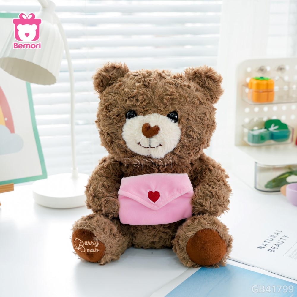 Gấu Bông Trái Tim Love Letter Bear