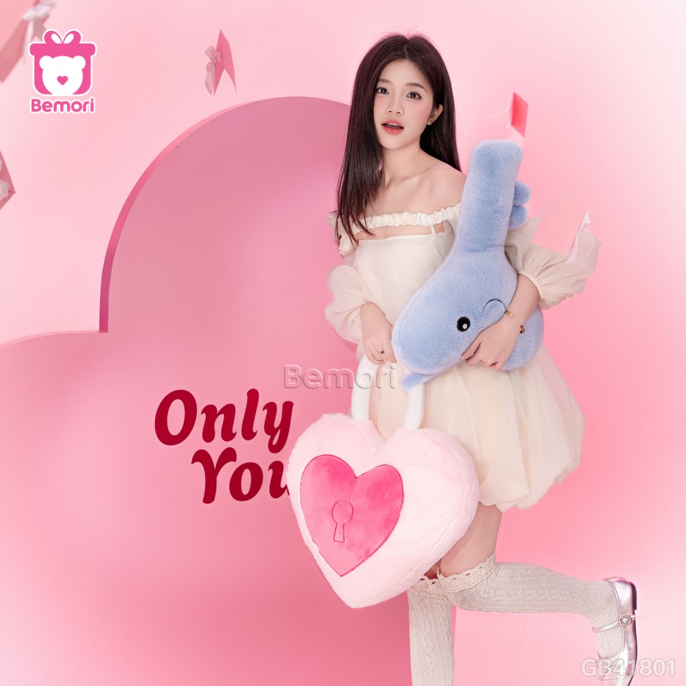 Gấu Bông Ổ Khóa Chìa Khóa Love Lock