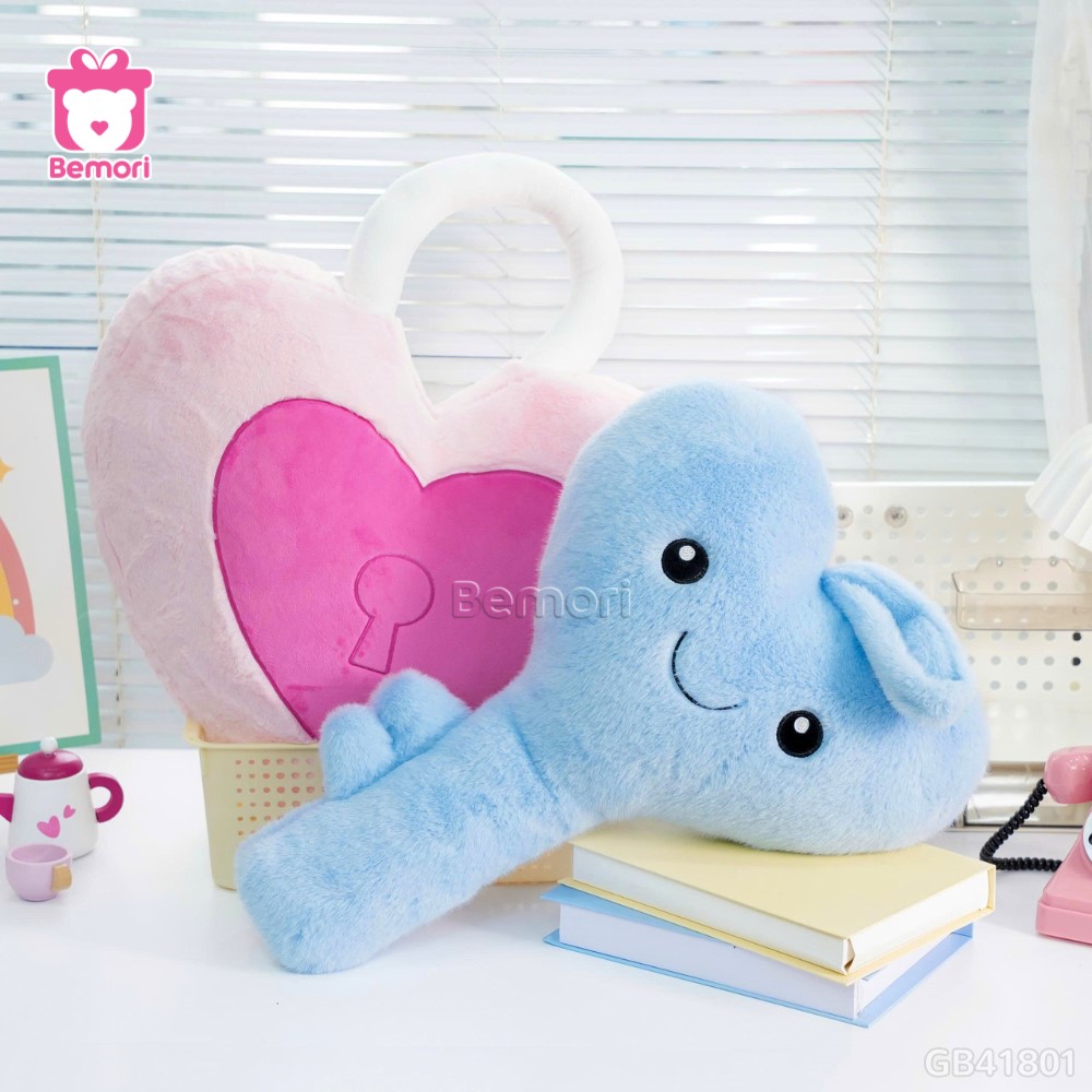 Gấu Bông Ổ Khóa Chìa Khóa Love Lock