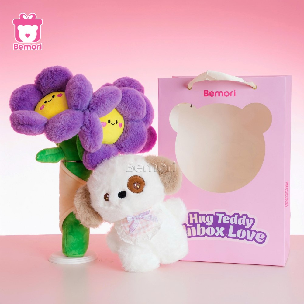 Combo Gấu Hoa Tặng Nàng