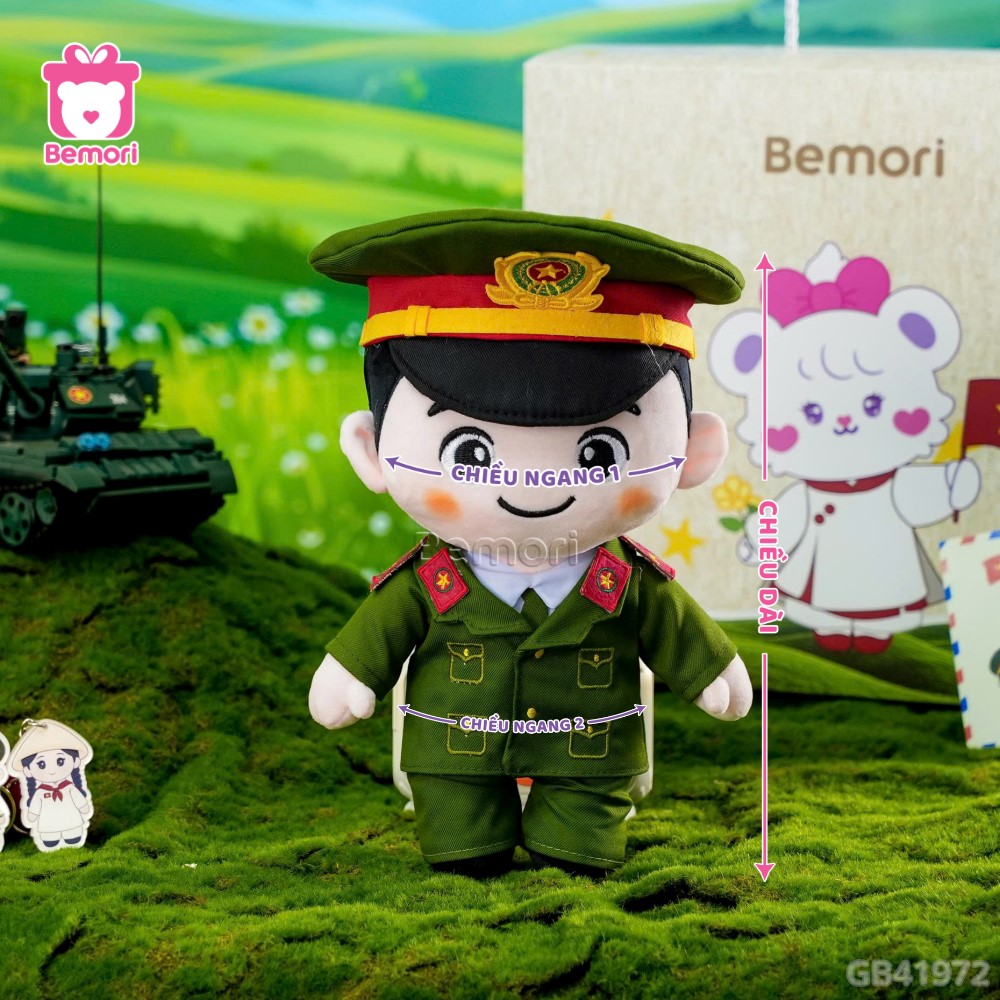 Cách đo kích thước của chú công an