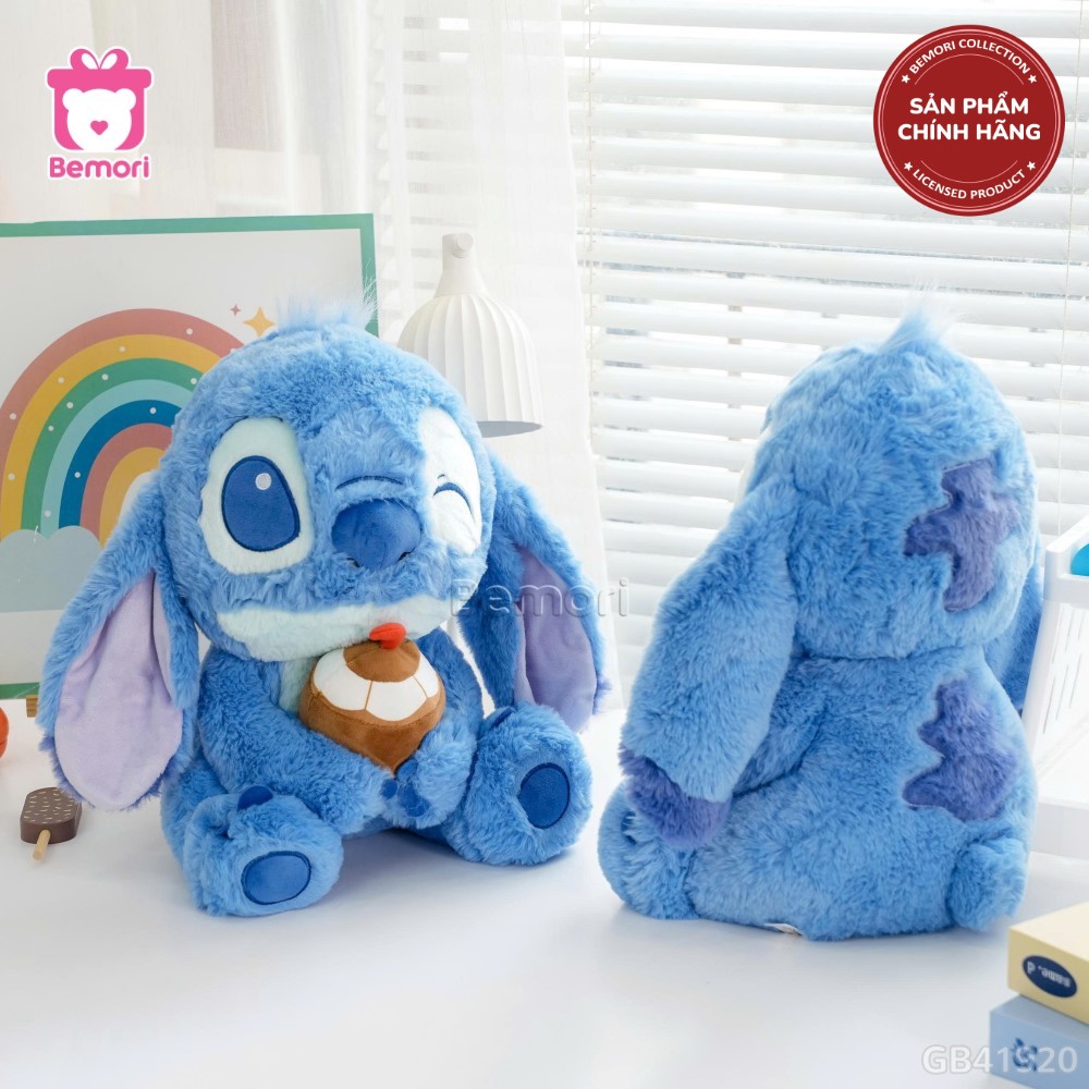 Gấu Bông Stitch Ngồi Ôm Quả Dừa Chính Hãng