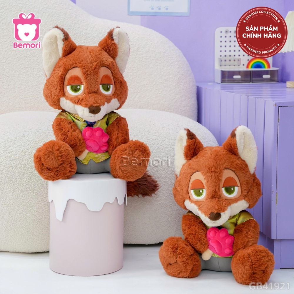 Gấu Bông Zootopia Ngồi Ôm Bánh