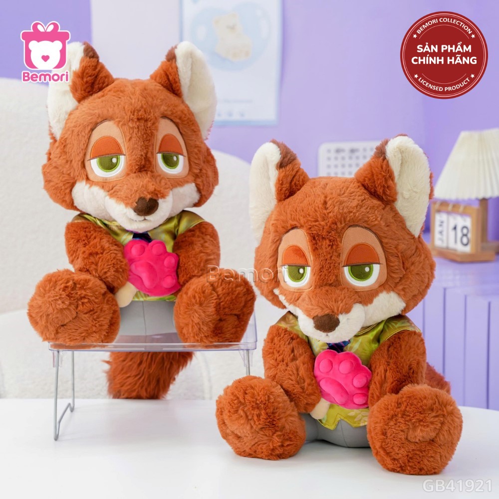 Gấu Bông Zootopia Ngồi Ôm Bánh