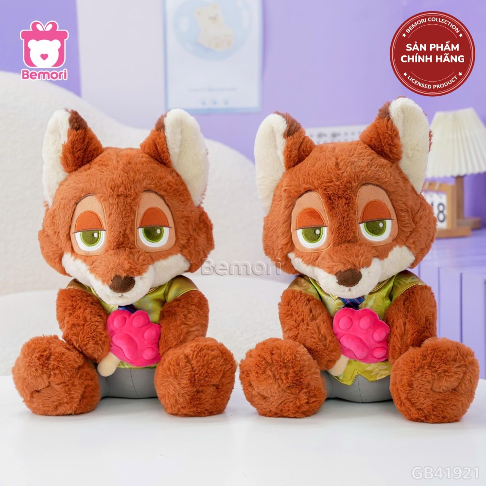 Gấu Bông Zootopia Ngồi Ôm Bánh