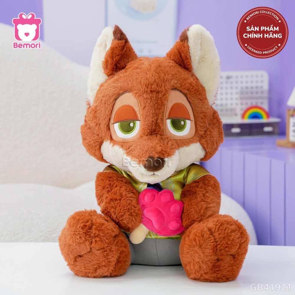 Gấu Bông Zootopia Ngồi Ôm Bánh