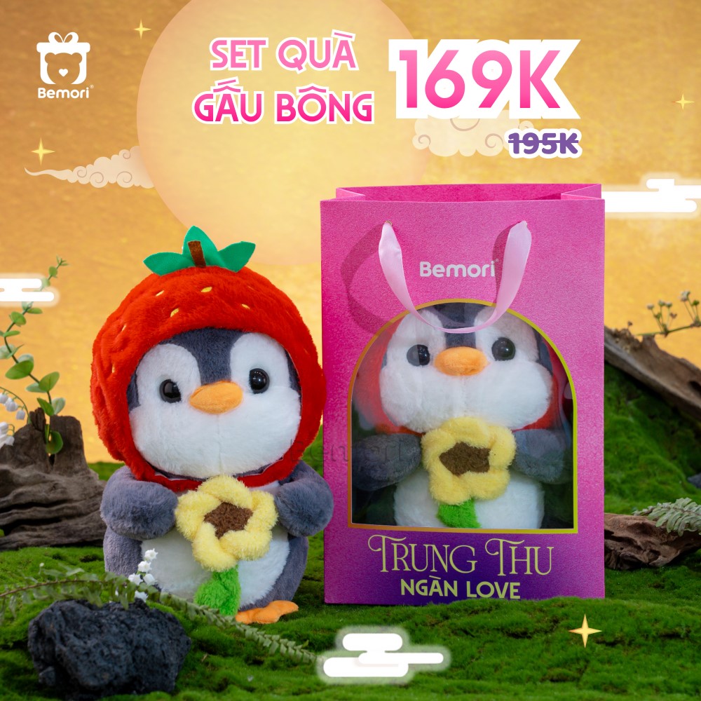 Set quà gấu bông chỉ 169K tại Bemori