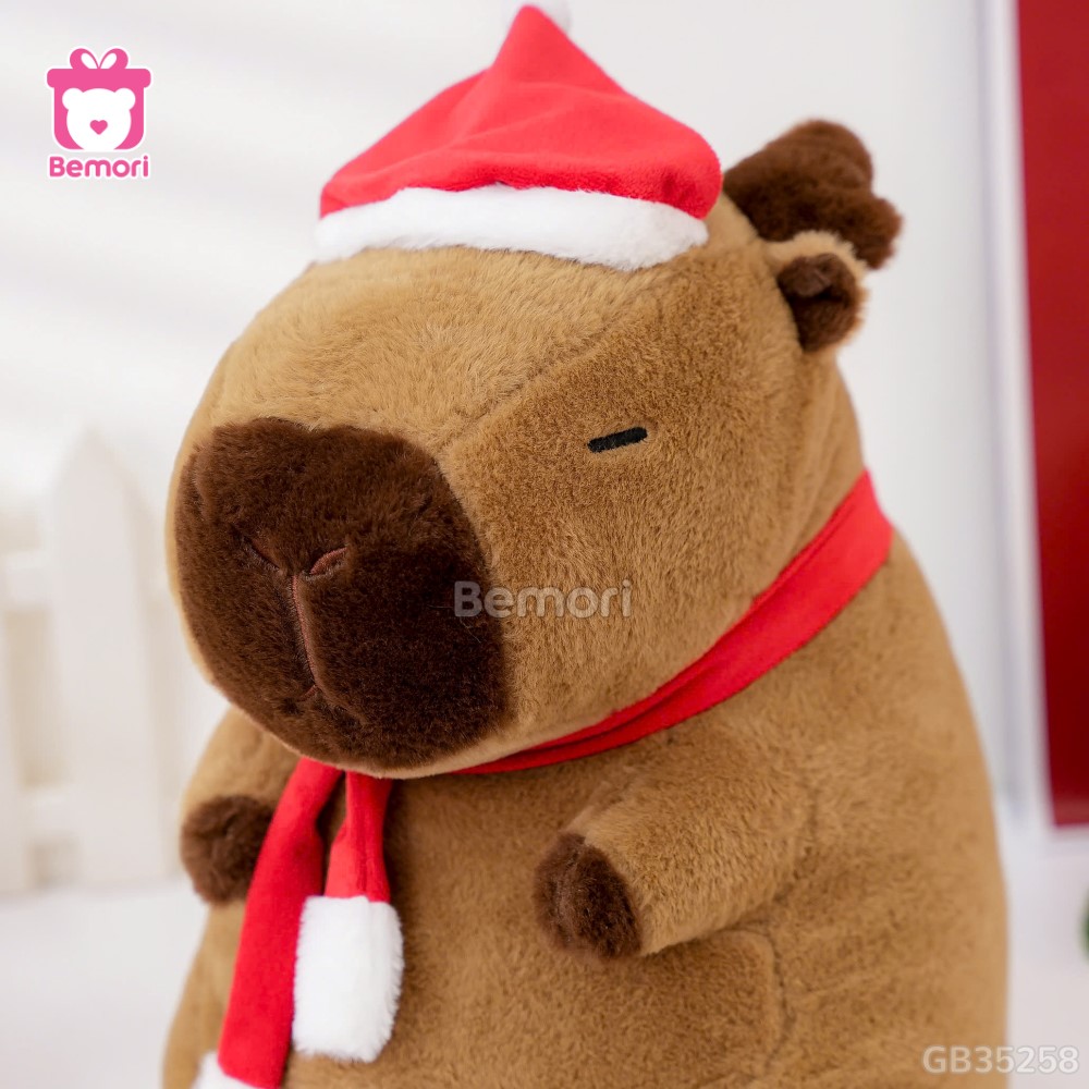 ĐG 35cm Gấu Bông Capybara Tuần Lộc