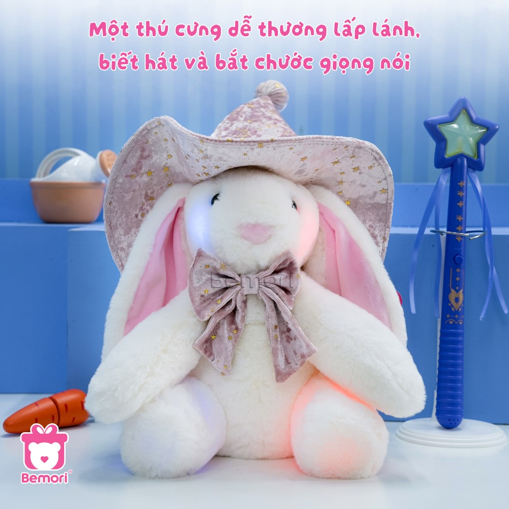 Búp Bê Phép Thuật Thỏ Thần Kỳ lấp lánh, biết hát và bắt chước giọng nói