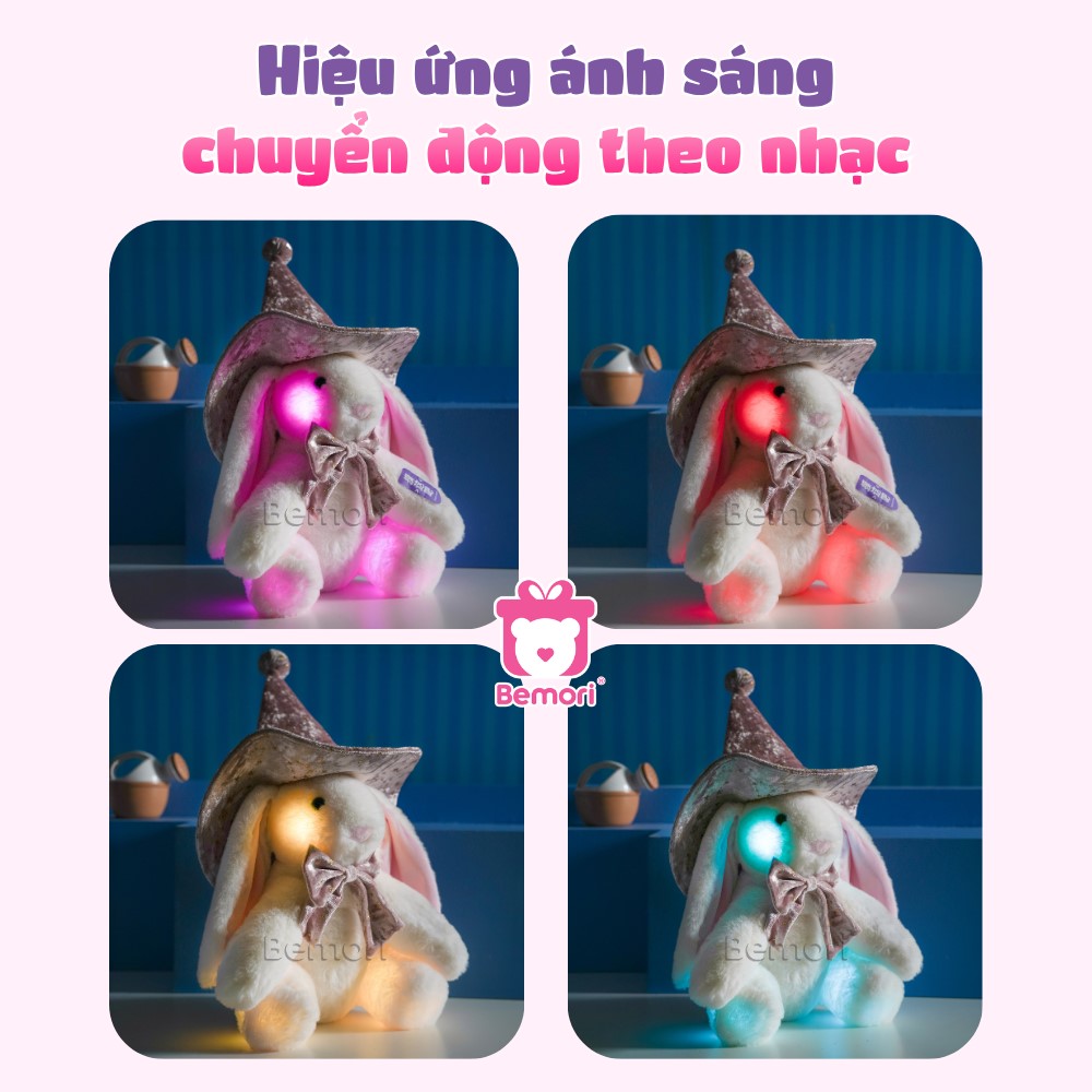 Búp Bê Phép Thuật Thỏ Thần Kỳ: hiệu ứng ánh sáng theo nhạc