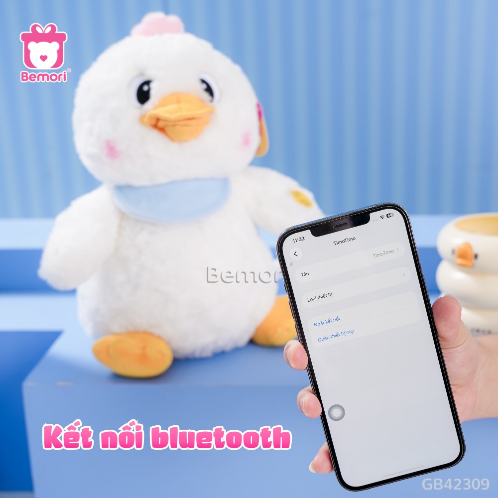 Gấu Bông Hát Nhảy Wiggling Friends - Vịt Ngáo Ngơ kết nối bluetooth