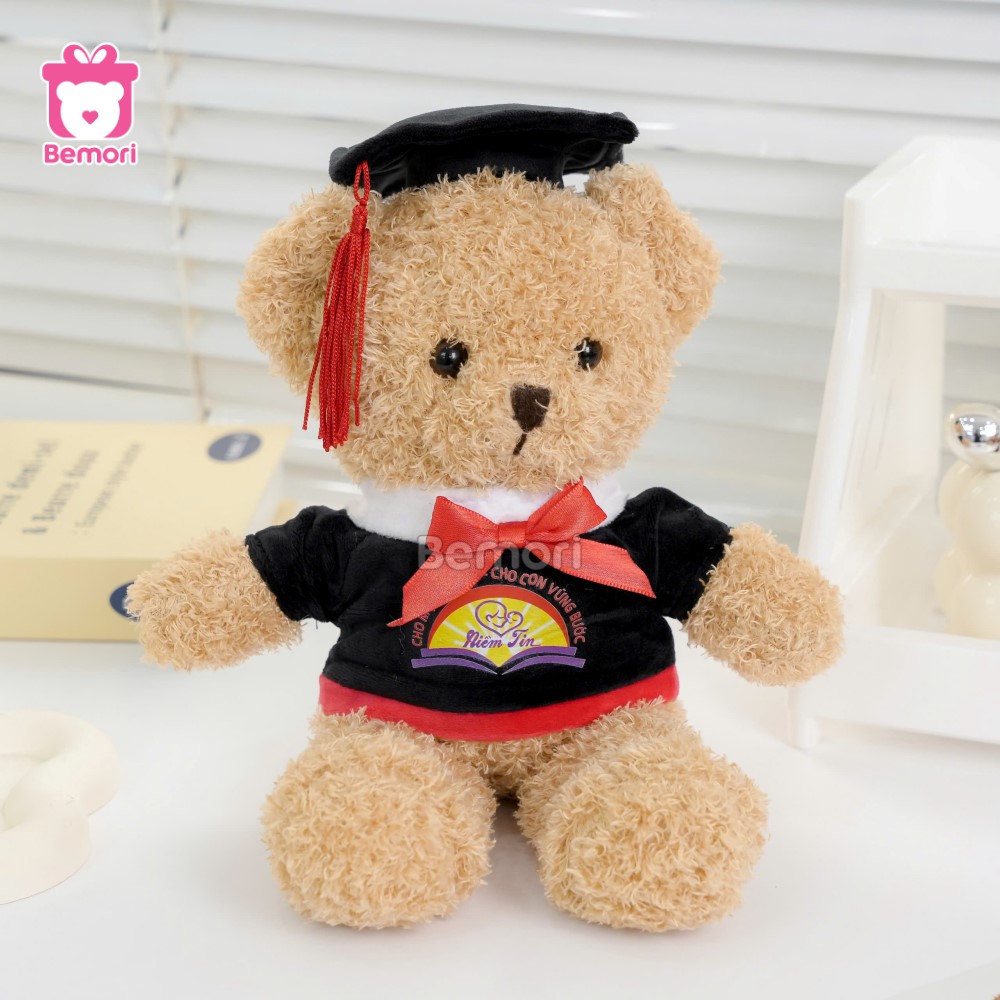 Gấu Bông Tốt Nghiệp Teddy in tên logo