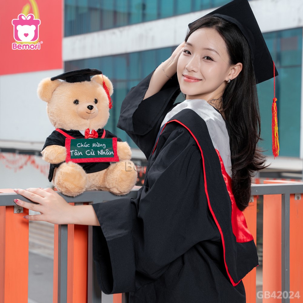 Gấu Bông Tốt Nghiệp Cầm Bảng