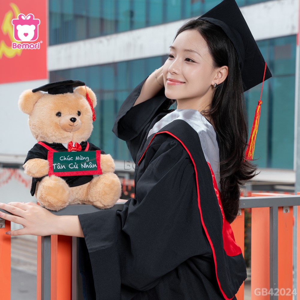 Gấu Bông Tốt Nghiệp Cầm Bảng