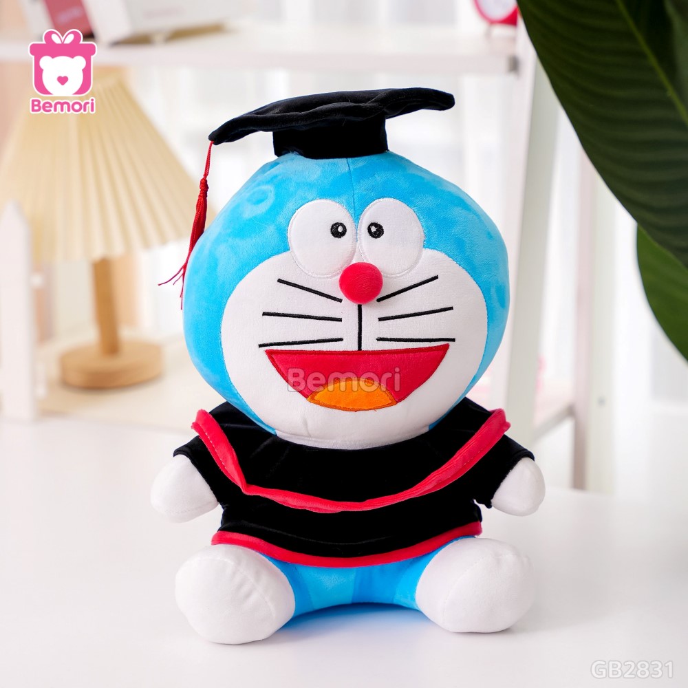 Gấu Bông Tốt Nghiệp Doraemon nhồi bông căng đầy đặn