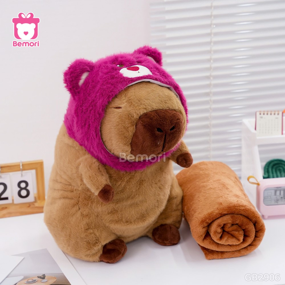 Gối Chăn Mền Capybara Cosplay Lotso