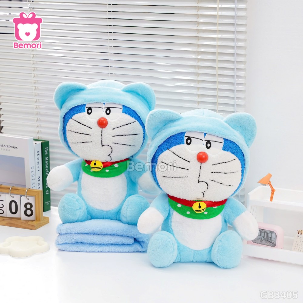 Gối Chăn Mền Doraemon thích hợp cho dân văn phòng