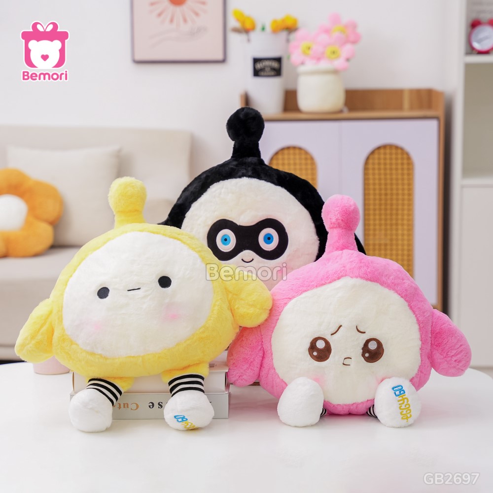 Gối Chăn Mền Gấu Bông Hoạt Hình Eggy