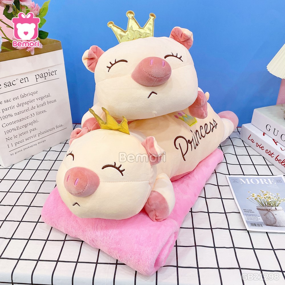 Gối Chăn Mền Heo Princess